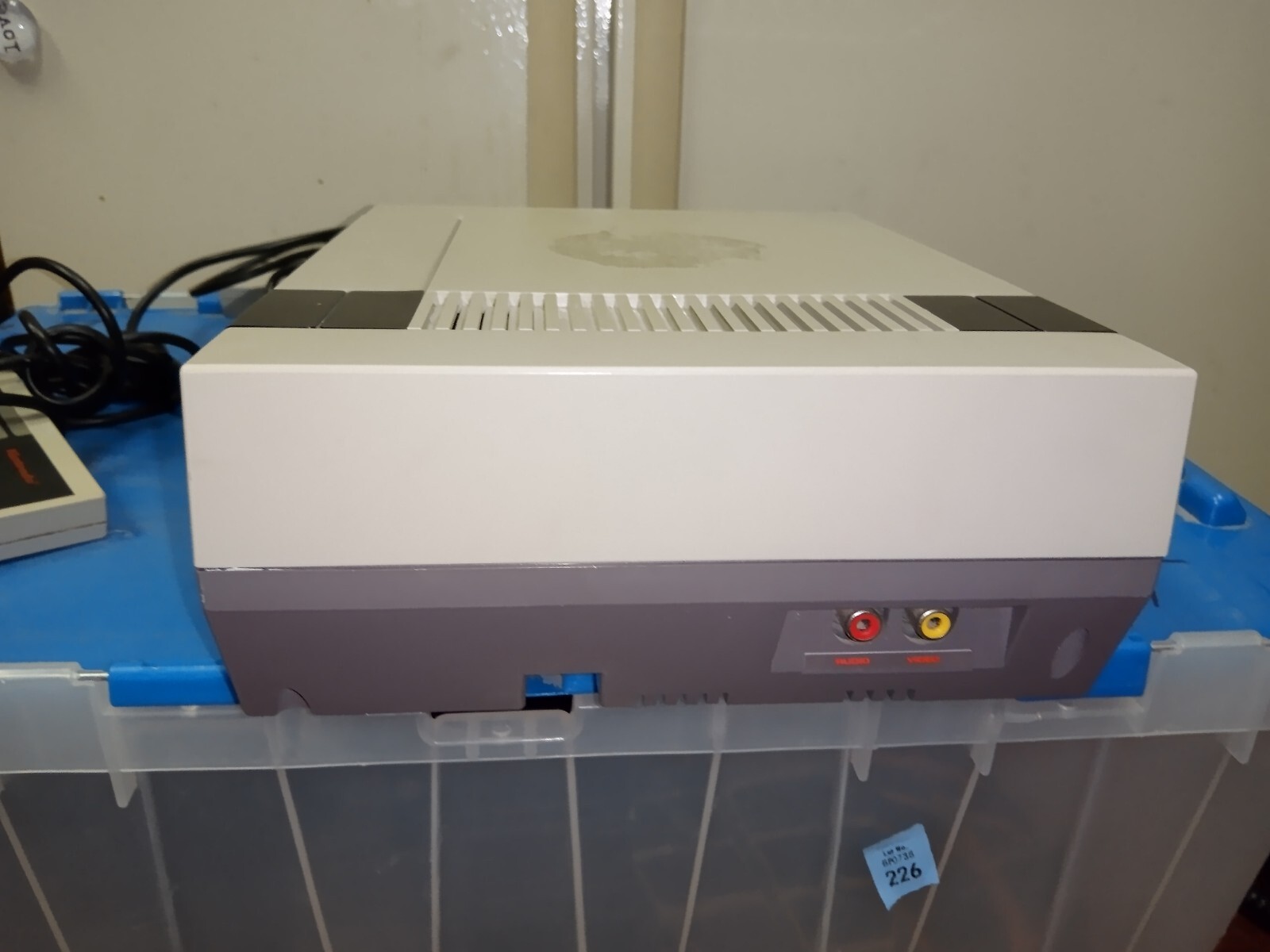 Nintendo NES Console – White/Gray. Comes With 2 Controllers- NO Cords- Works