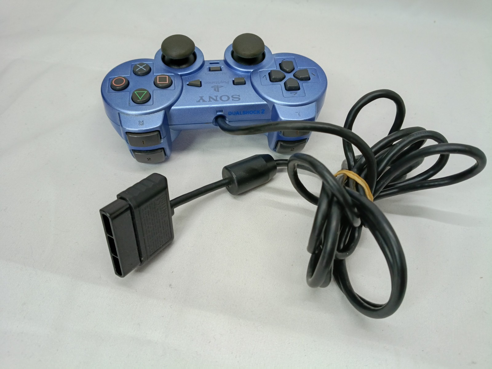 PS2 Aqua Blue Console Controller set Playstation2 NTSC-J Tested