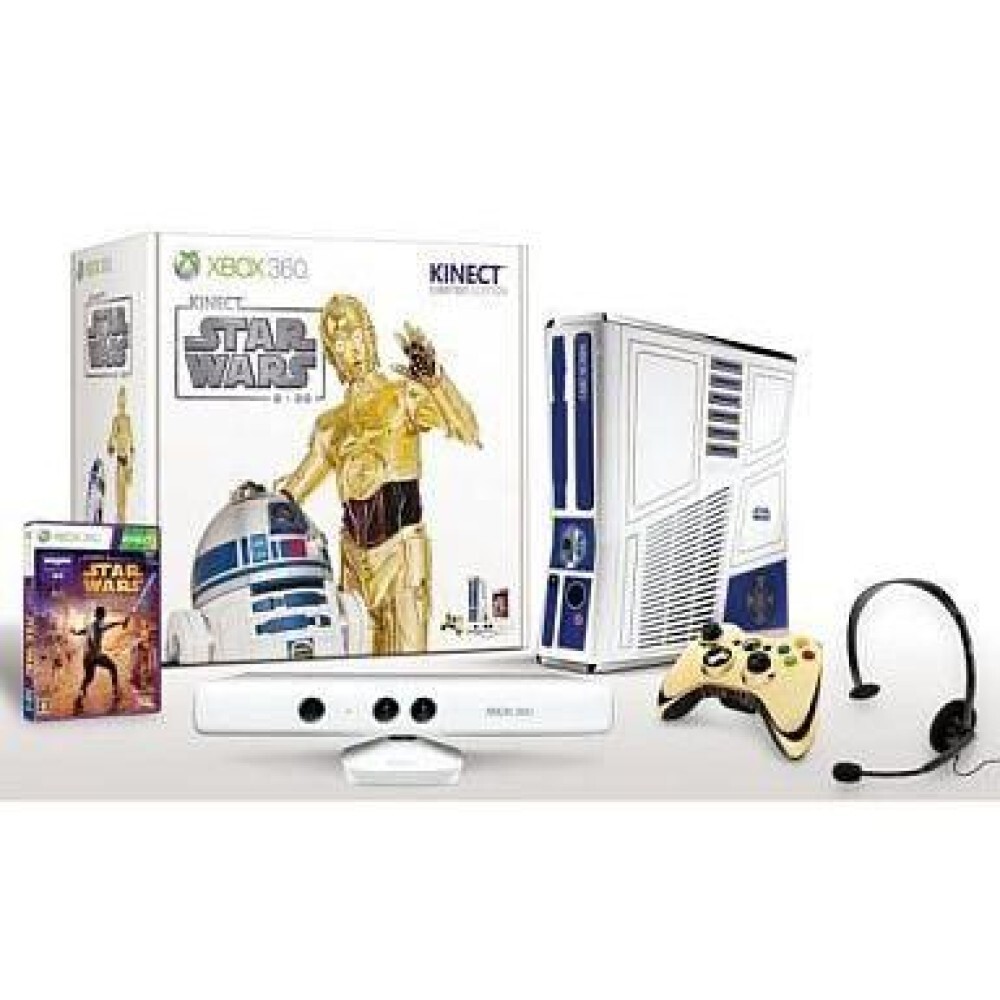 Microsoft Xbox 360 Star Wars 320gb Kinect Console Limited Edition Tested Working