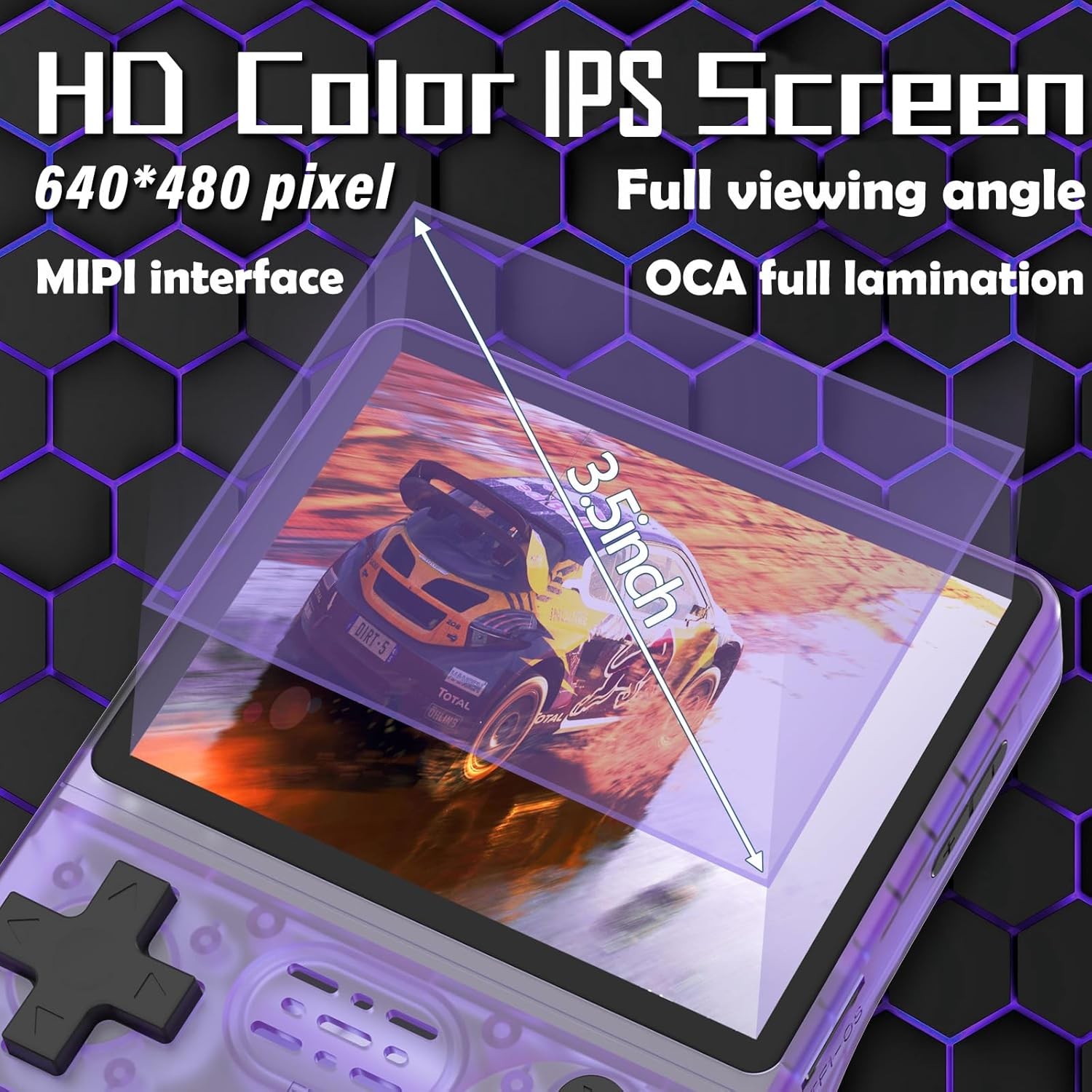 R36S Retro Handheld Video Game Console Linux System 3.5 Inch IPS Screen 128GB