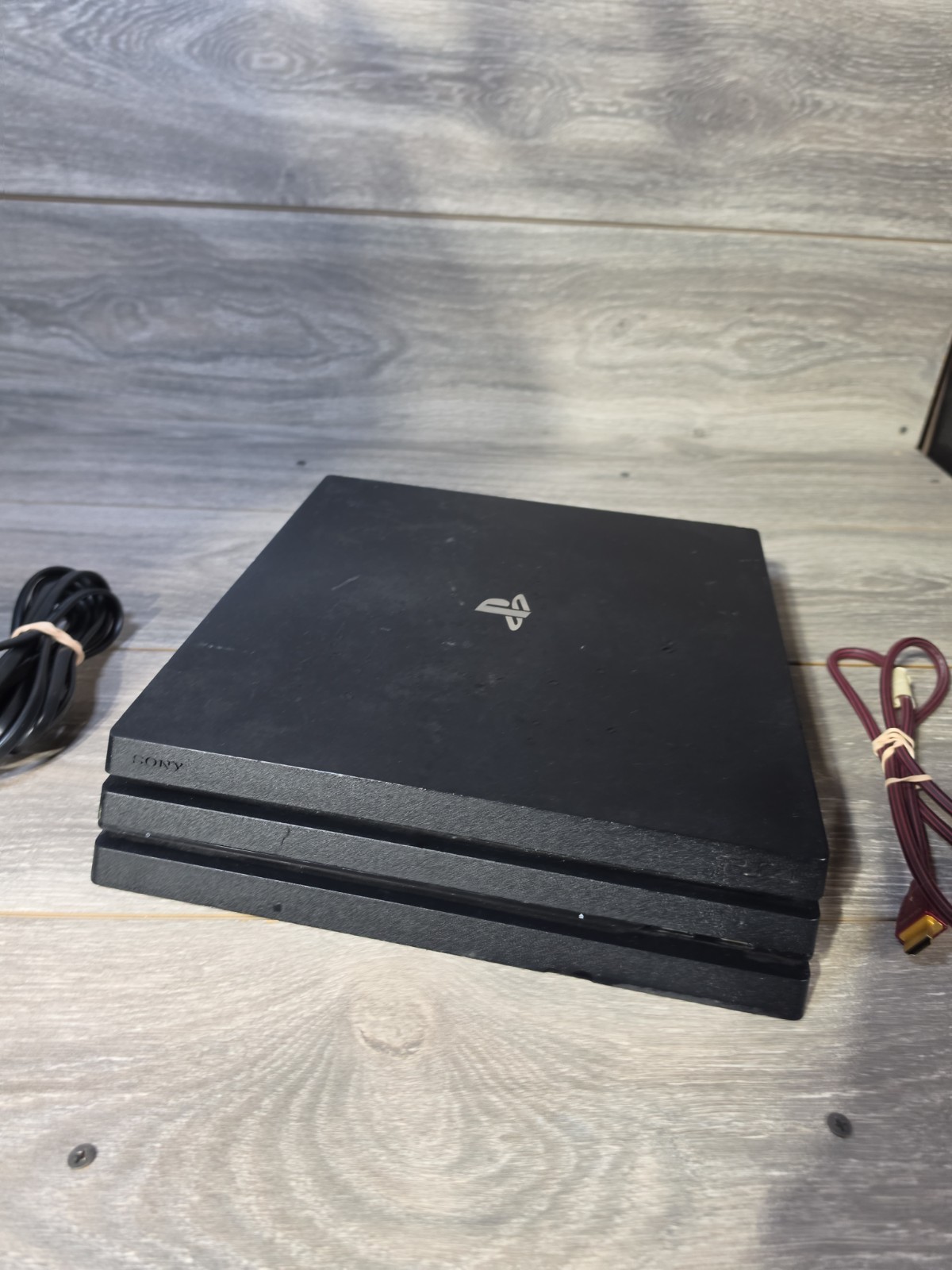 Sony PlayStation 4 Pro 1TB Black PS4 Console & Cables – CUH-7015B – Tested