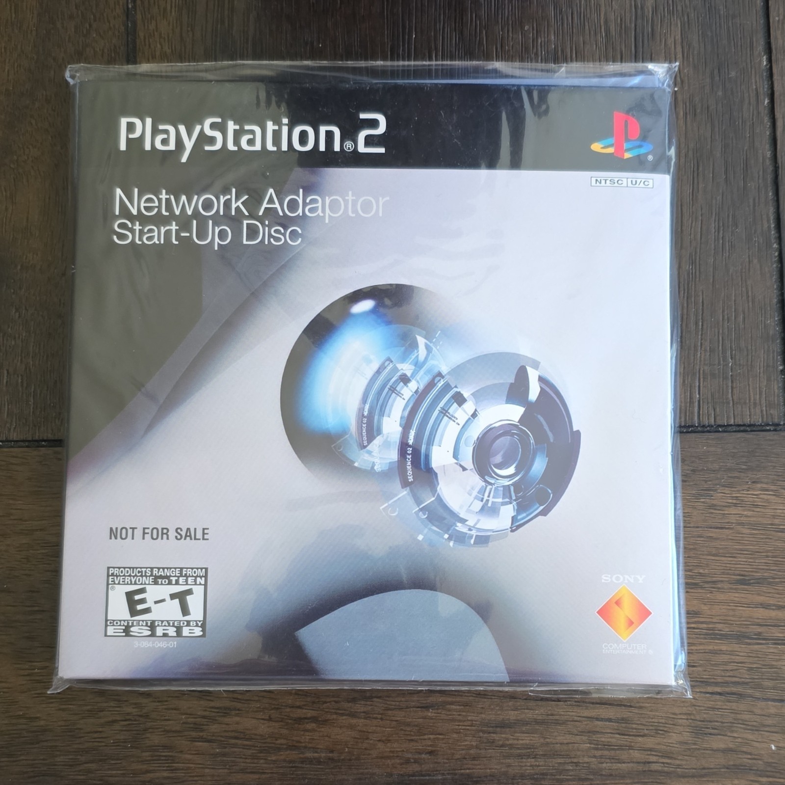 UNTESTED Sony PlayStation 2 Console w/ Network Adaptor Disc, Manual