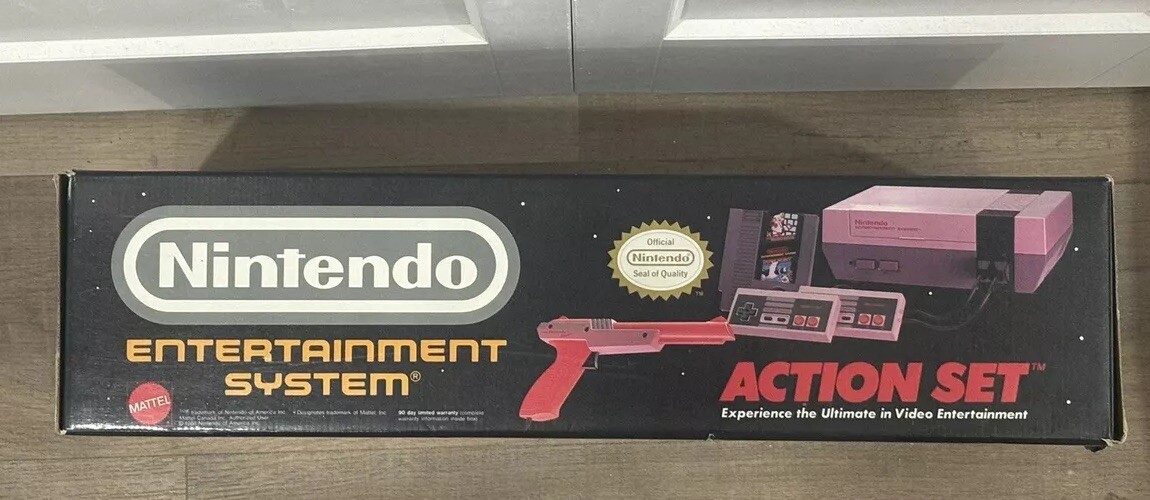 Box Only Vintage Nintendo NES Action Set Home Console – Red Zapper Box Only 1987