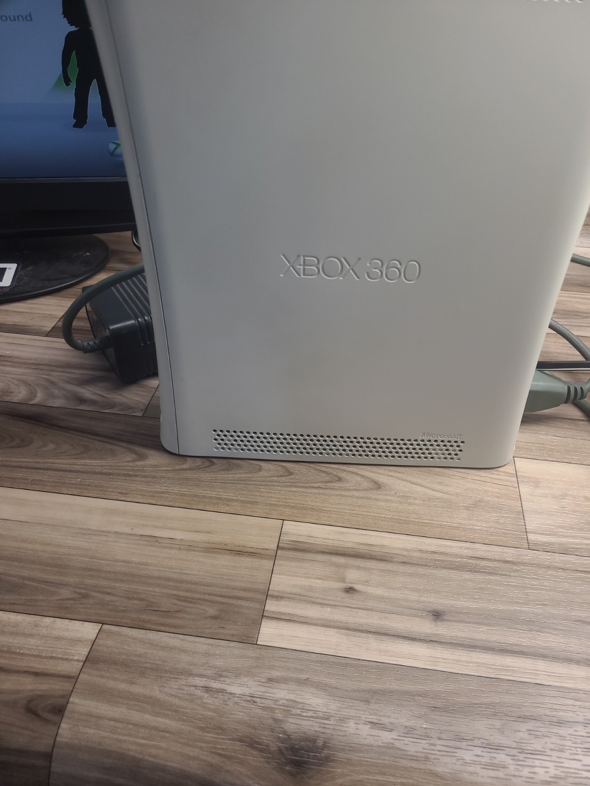 Microsoft Xbox 360 White Console Only – Working – W/ Power Supply And A/V Chord