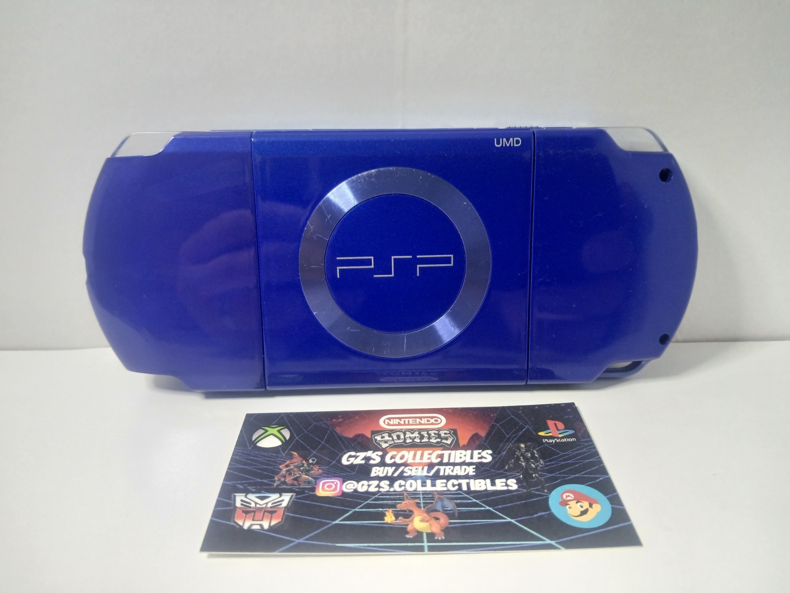 ✅ SONY PSP 1001 USA 💙 BLUE HANDHELD CONSOLE TESTED WORKING