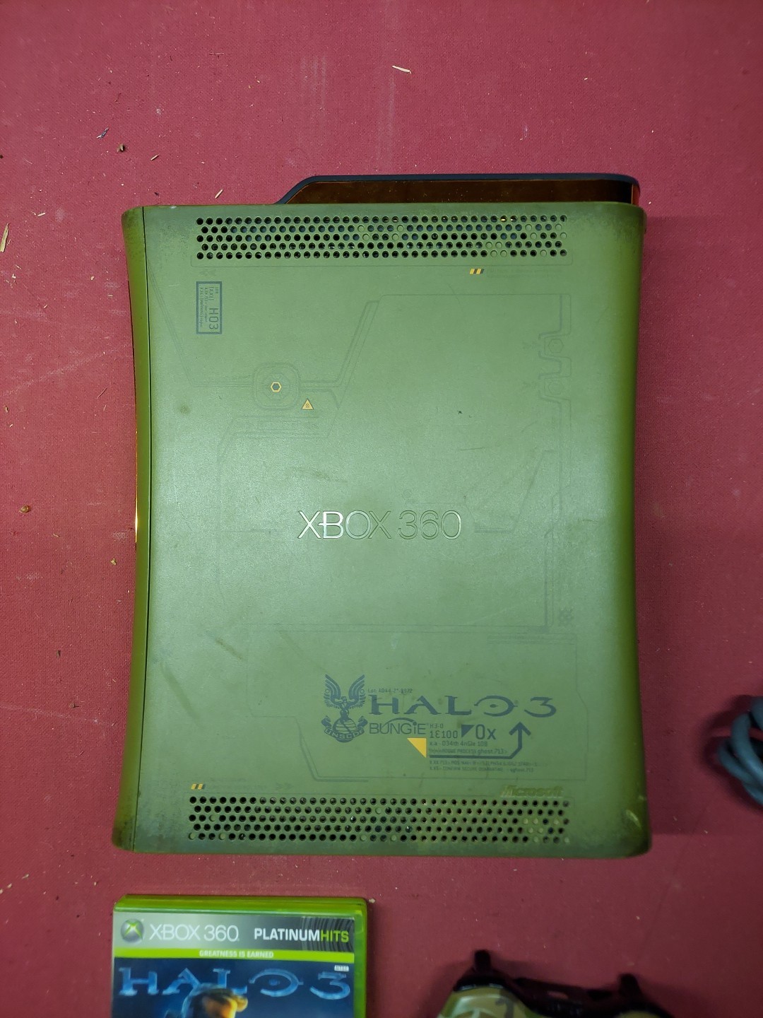 Xbox 360 Halo 3 Console & Game Camouflage Controller Zephyr 16.5 Tested Working