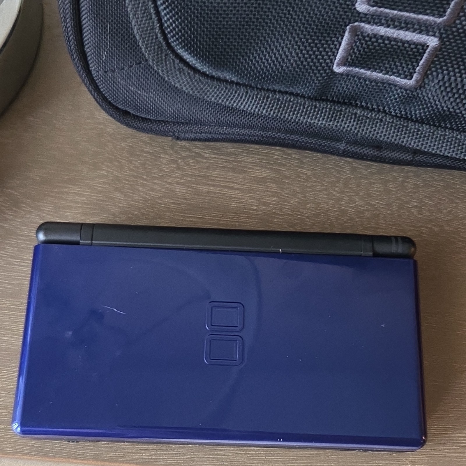 Nintendo DS Lite Dark Blue Handheld Console Dual Screen Headphone Jack