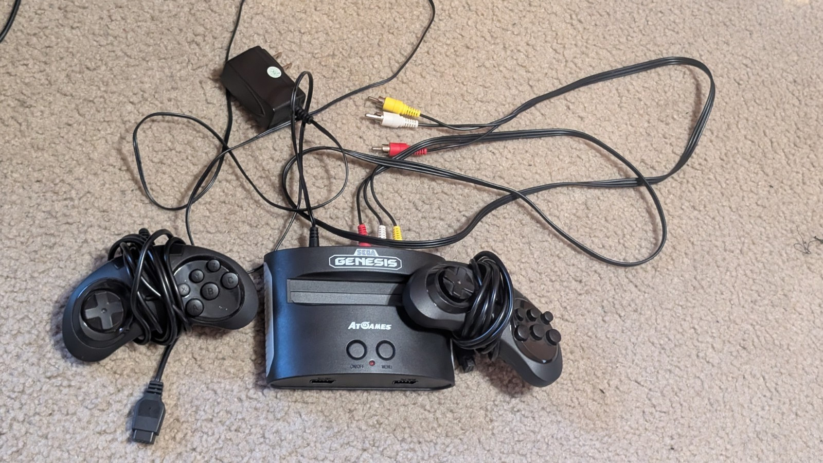 AtGames Sega Genesis Classic Console, 80 Built-In Games, 2 Controllers AV Cables