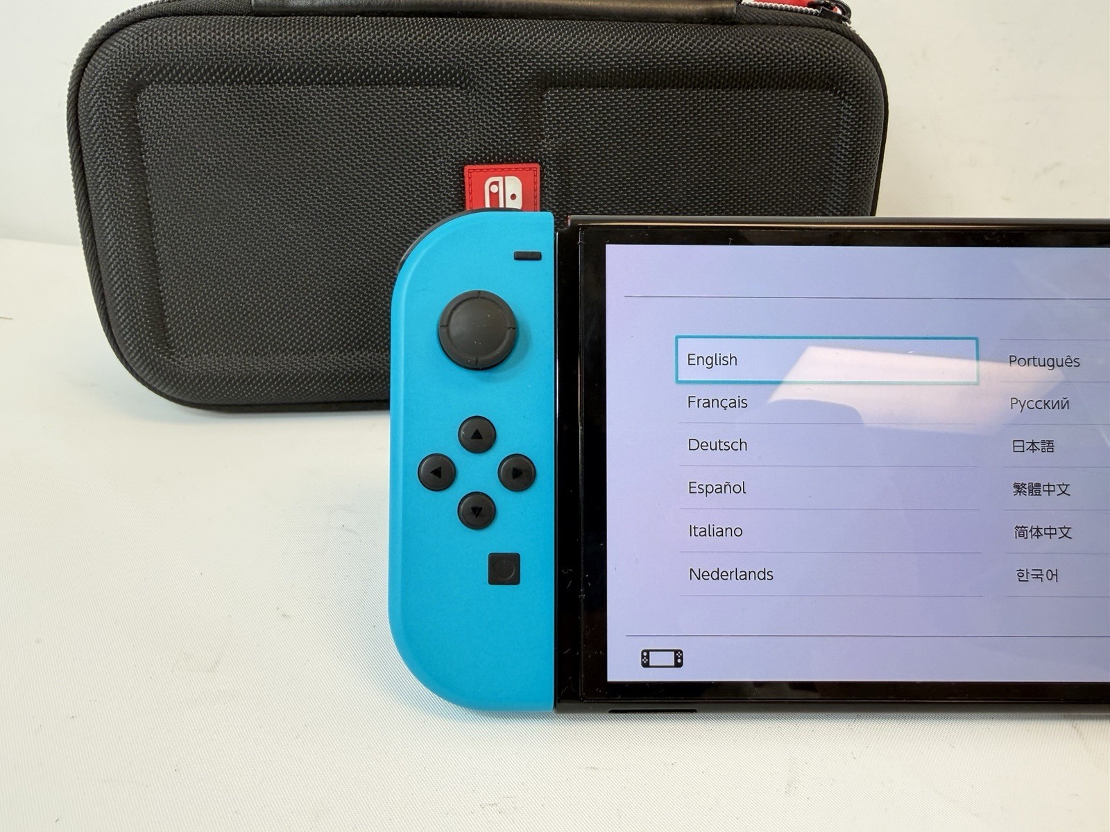 Nintendo Switch HEG-001 Console Gaming System Blue & Red Neon