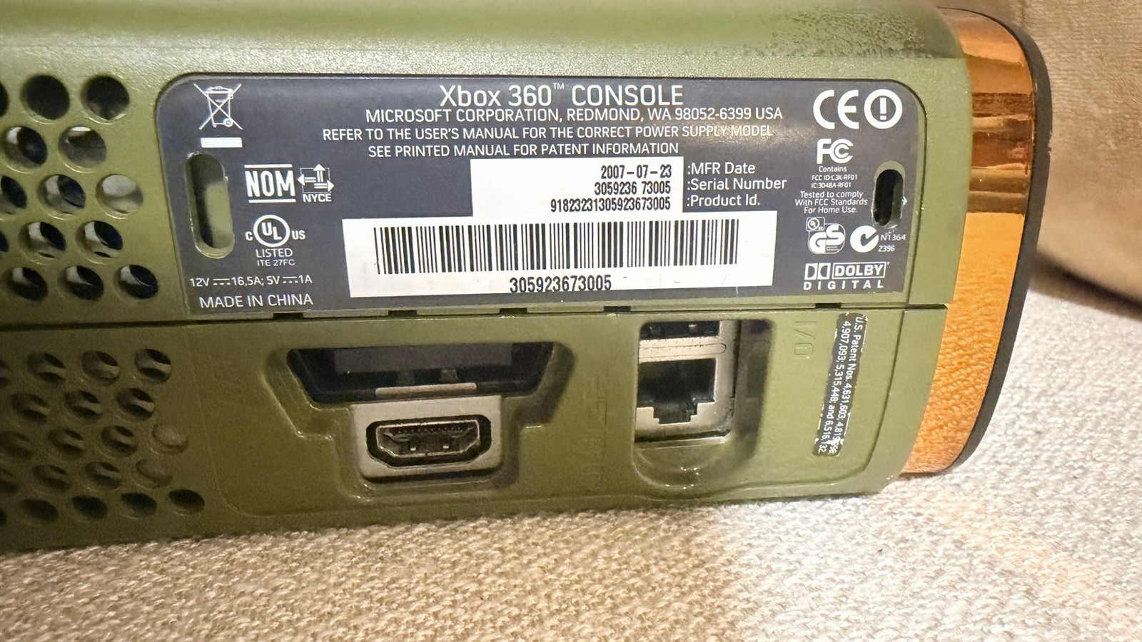 Halo 3 Special Edition Xbox 360 Console – FOR PARTS OR REPAIR – Powers On!