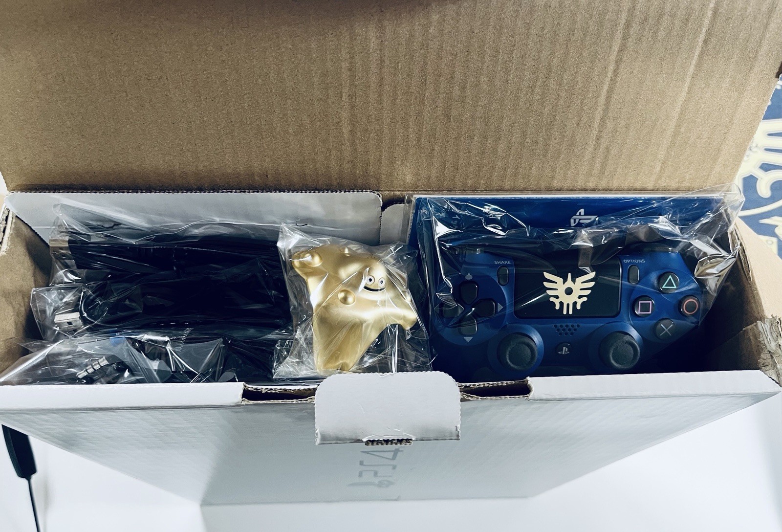 🎮 Sony PS4 Dragon Quest Loto Edition Console Full Set Blue Gold Slime Japan
