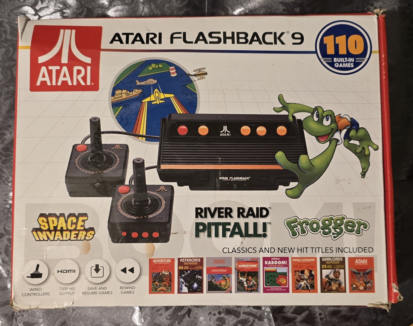 Inspected & Tested Atari Flashback 9 AR3050 Game Console, All Accessories/Cables