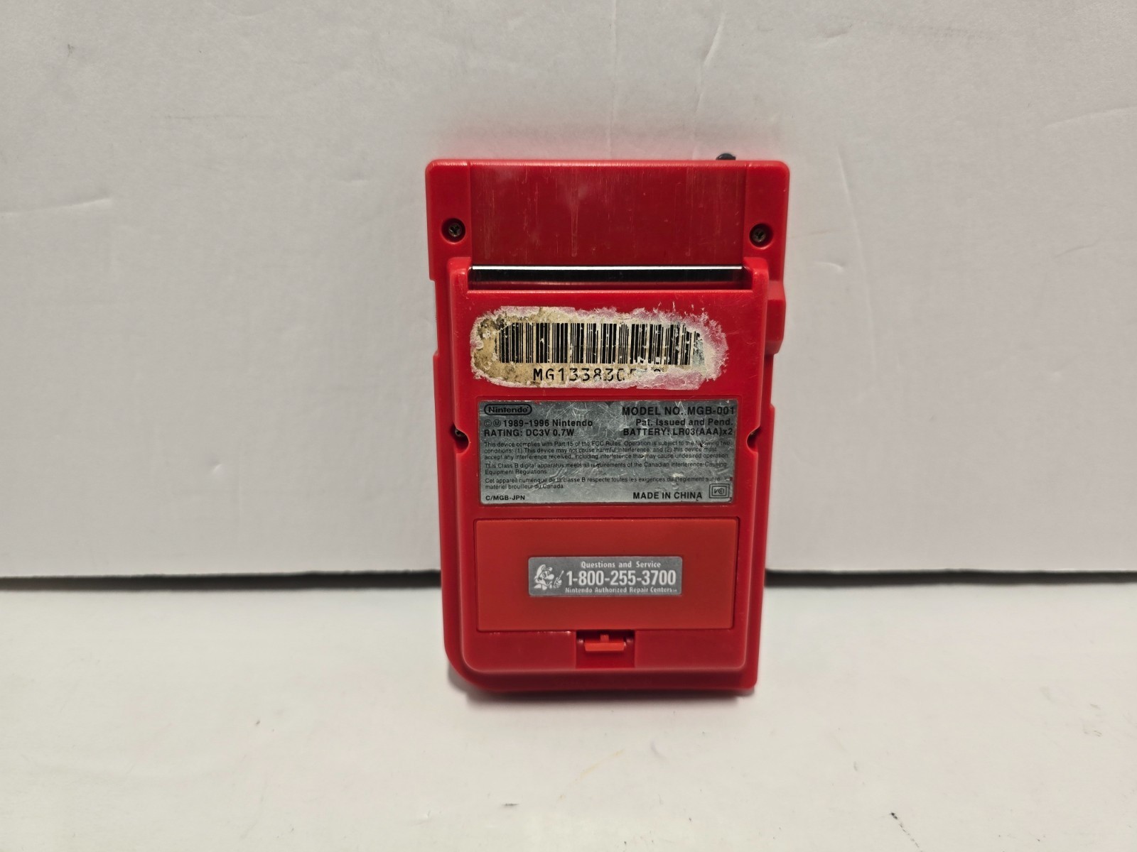 Nintendo Game Boy Pocket Red Handheld Console System MGB-001