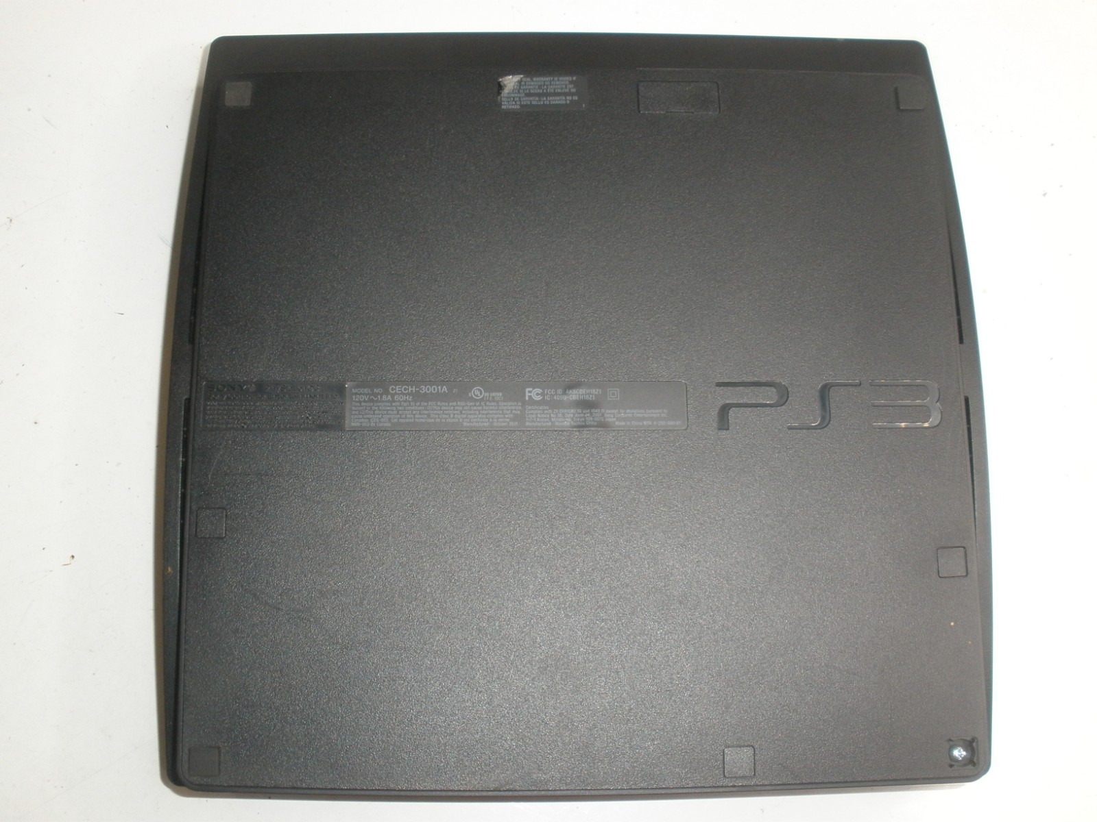 Playstation 3 PS3 Slim 160GB Black CECH-3001A Console Only Tested