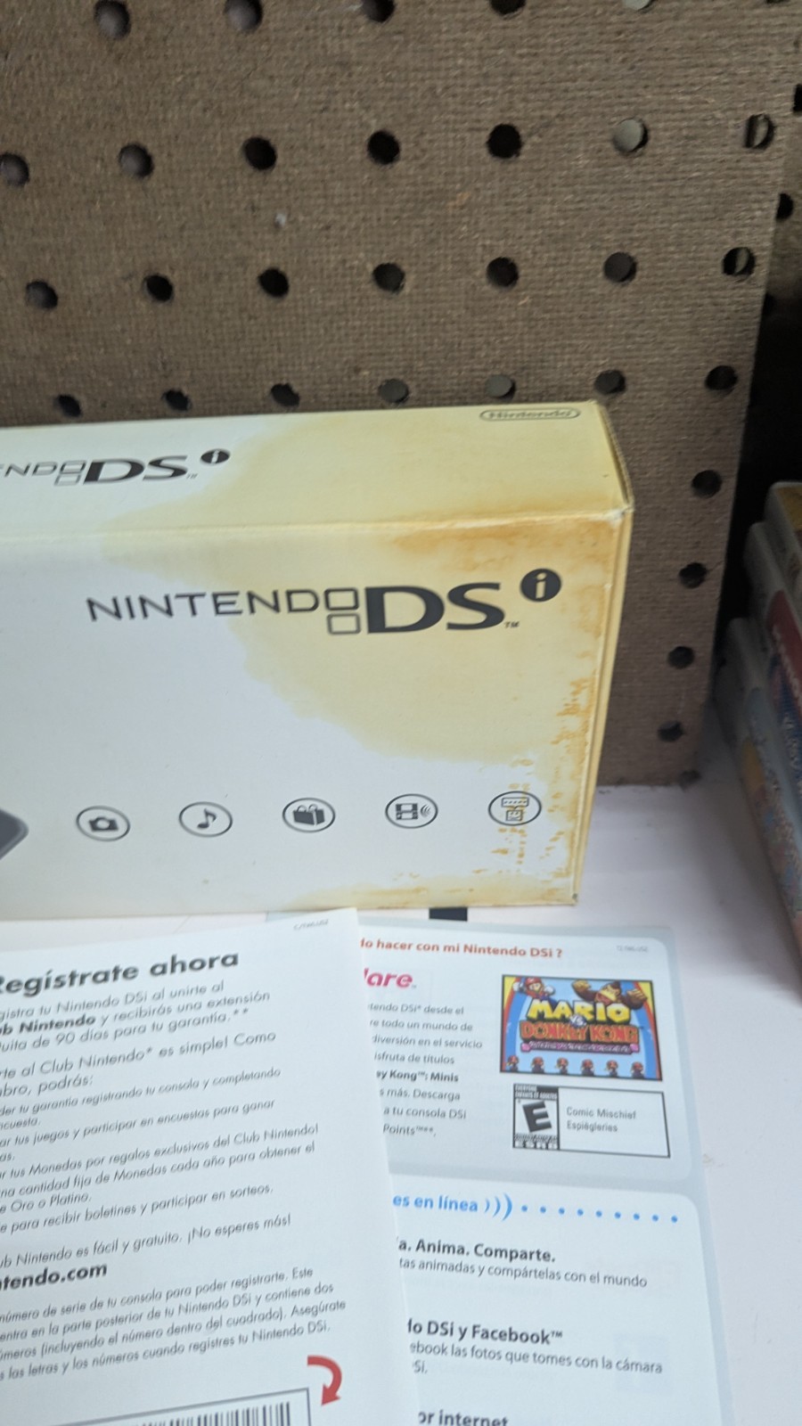 Nintendo DSi Black Handheld Console Bundle – Tested With Charger Stylus + Games