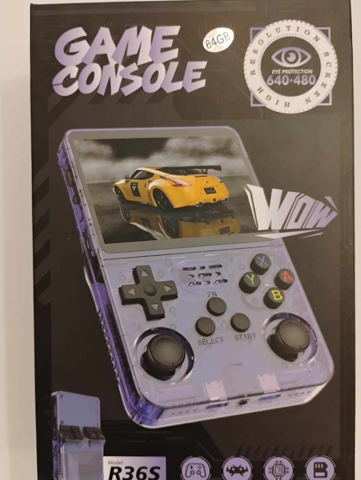 1500 Games Retro Classic R36 / HD 3.5 Inch IPS Screen 64Gb Portable Wi Fi