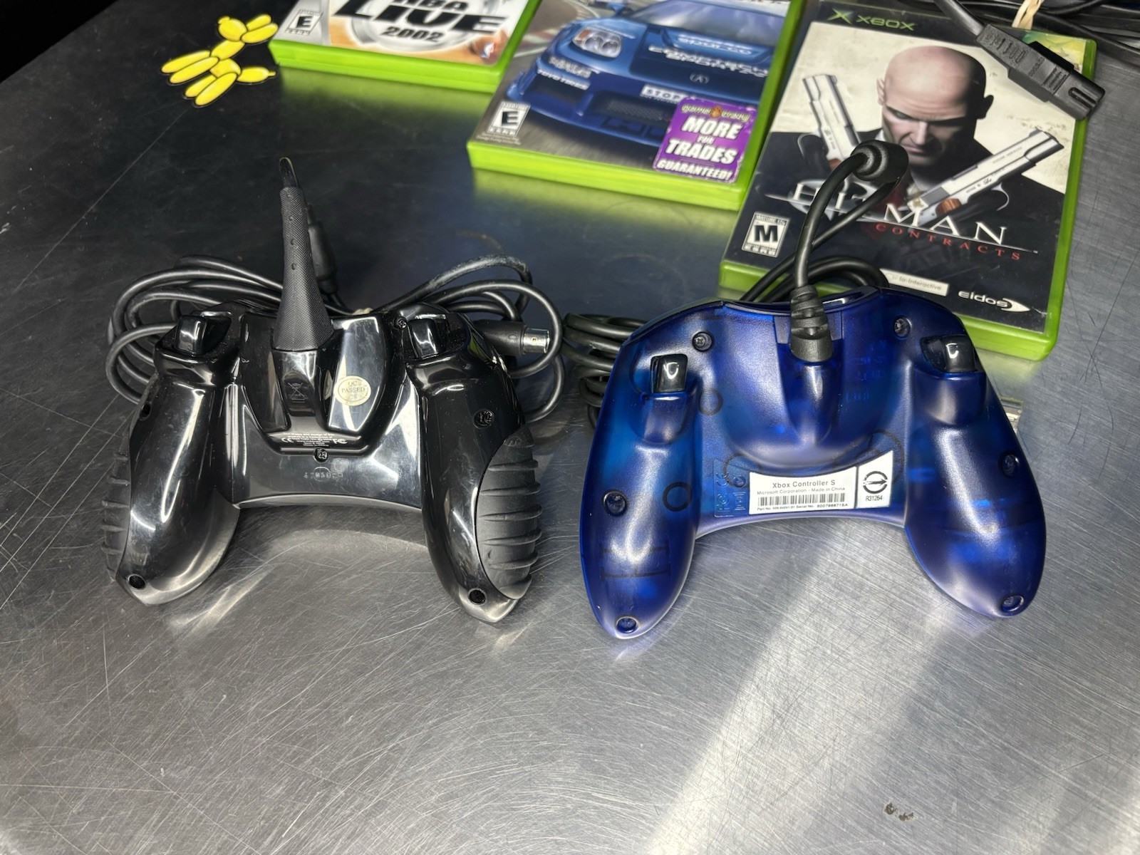 Original Microsoft Xbox Console Plus Controllers and Games