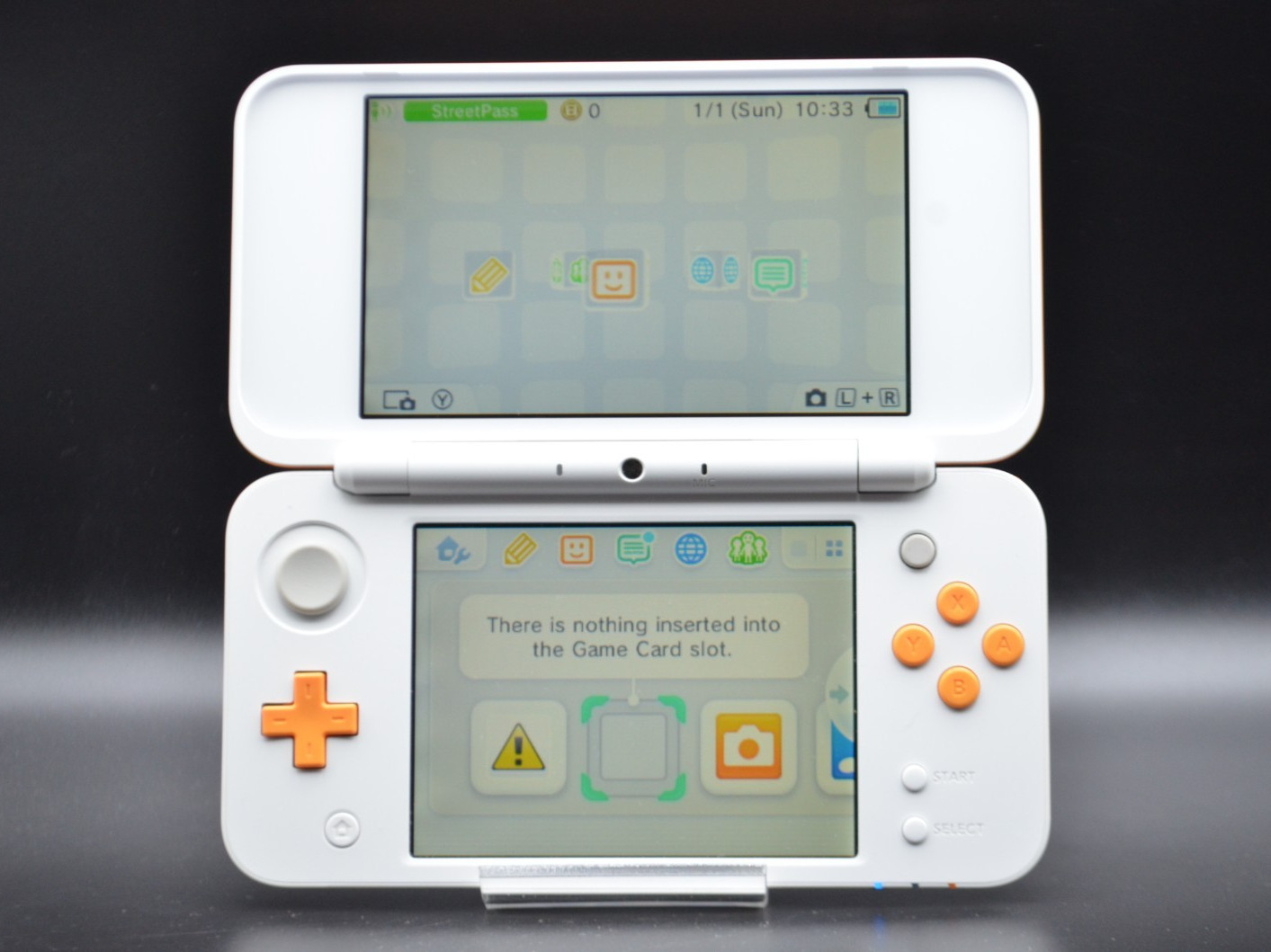 [REGION FREE] NEW Nintendo 2DS LL XL Orange White Console Tested 012