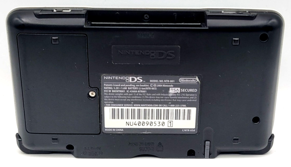 Nintendo DS Original NTR-001 Console – Titanium Silver – Plus Charger – Tested