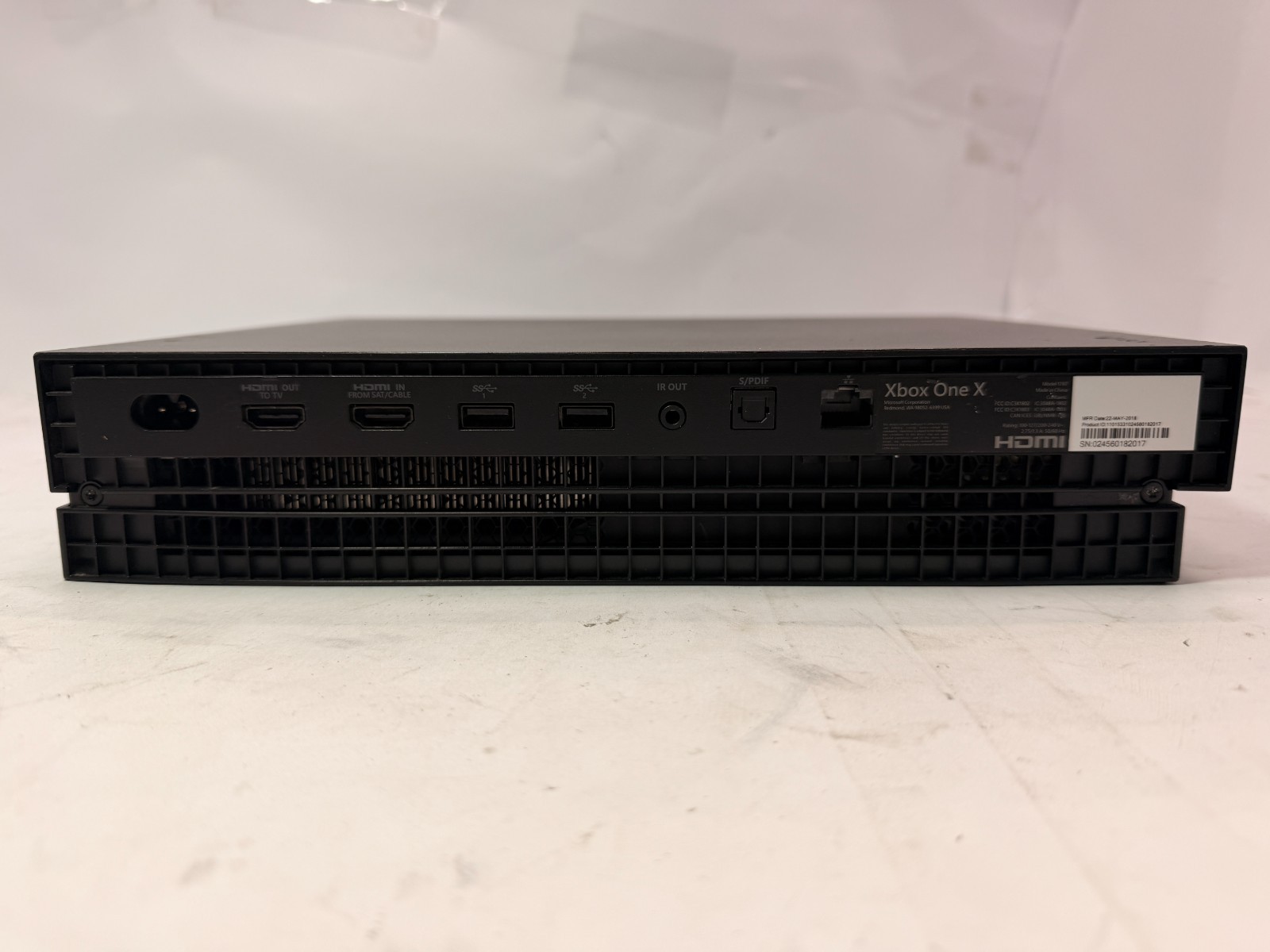 Microsoft Xbox One X Console Model 1787 No HDD No Display For Parts