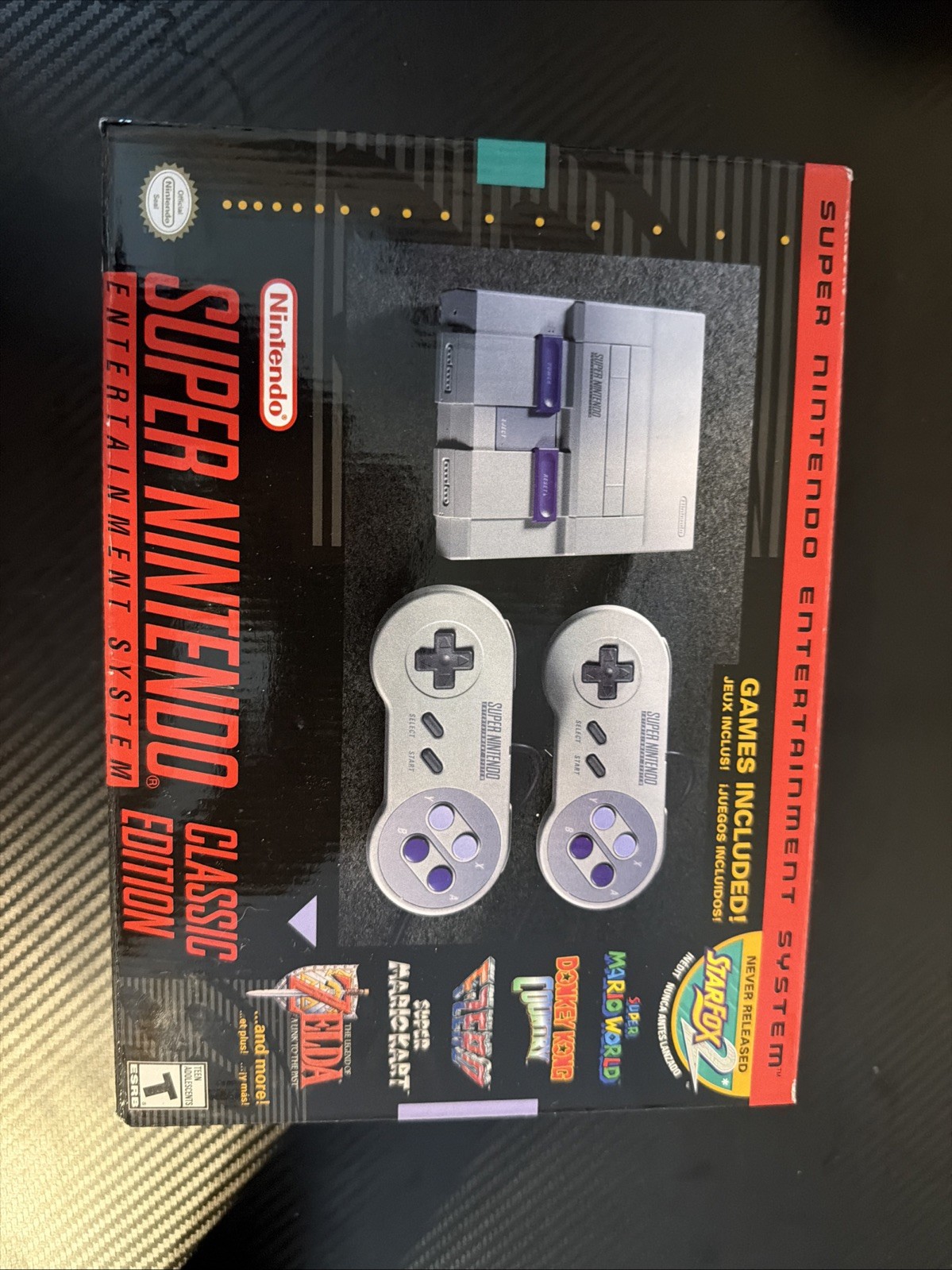 Nintendo Super Nintendo Entertainment System Classic Edition Gray HDMI Built-In