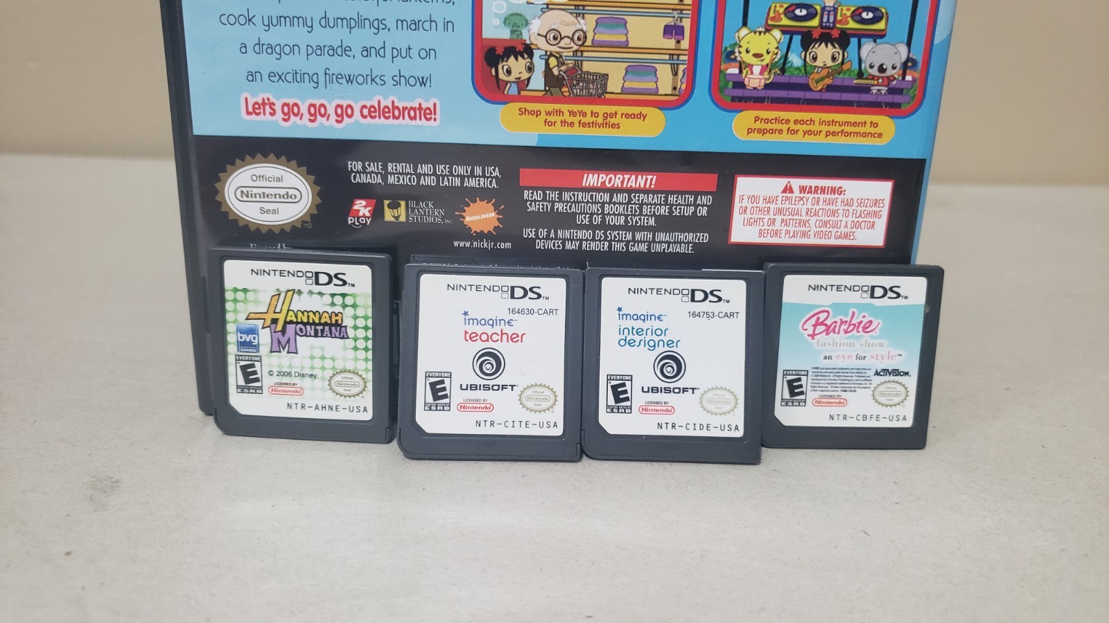 Nintendo DS Lite Metallic Rose Pink With Box and 20 games