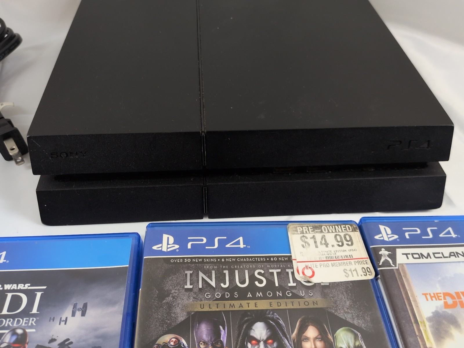 Sony PlayStation 4 500GB Black Model CUH-1215A Console Bundle 6 Games Controller
