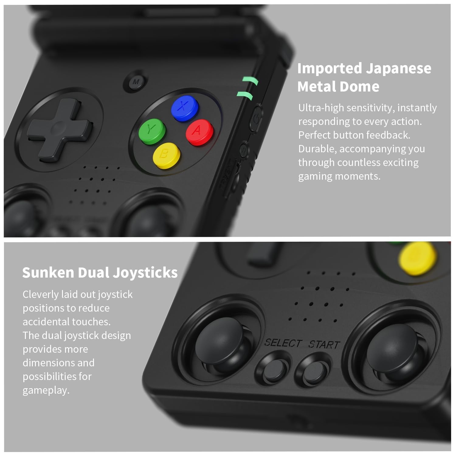 Portable Flip Retro Game Console with 5532 Preloaded Games & 5G WiFi Support