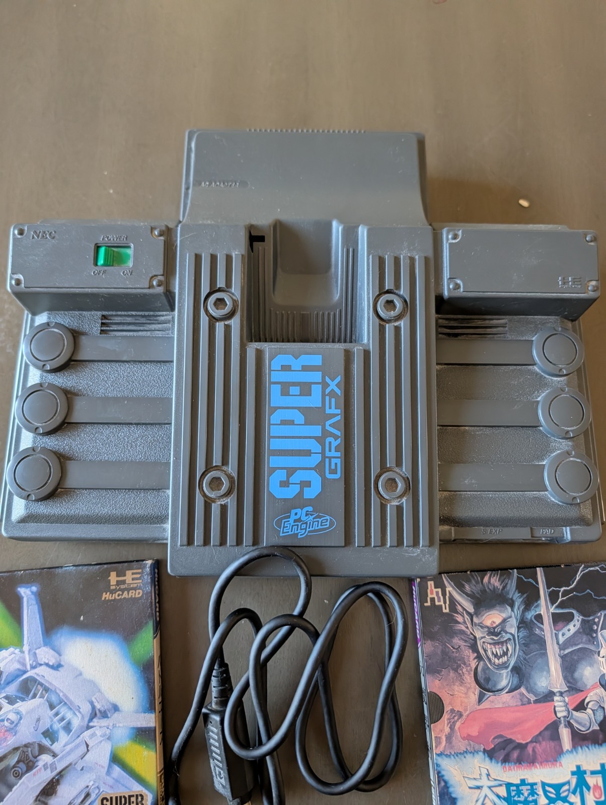 NEC PC Engine Super Grafx Bundle. Daimakaimura And Battle Ace