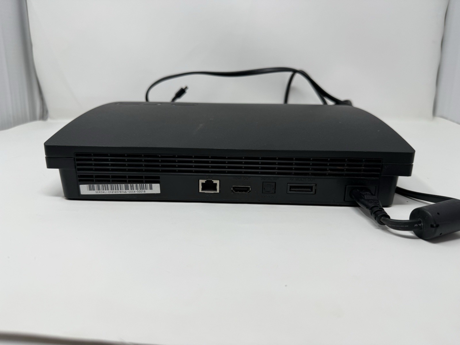 Sony PlayStation 3 PS3 Slim CECH-3001B Console Cords 320 GB Tested And Working