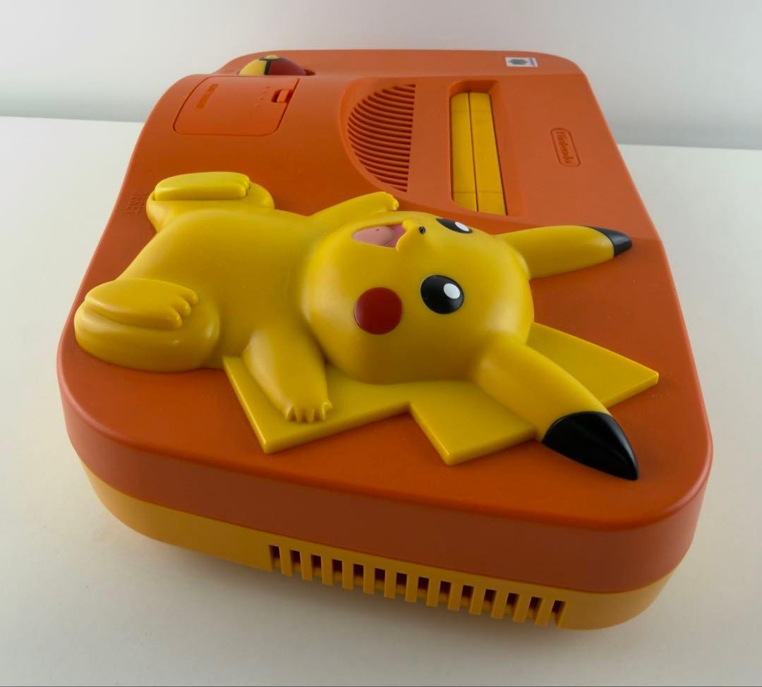 Nintendo 64 Pikachu Console System Boxed Pokemon Orange & Yellow Edition Used
