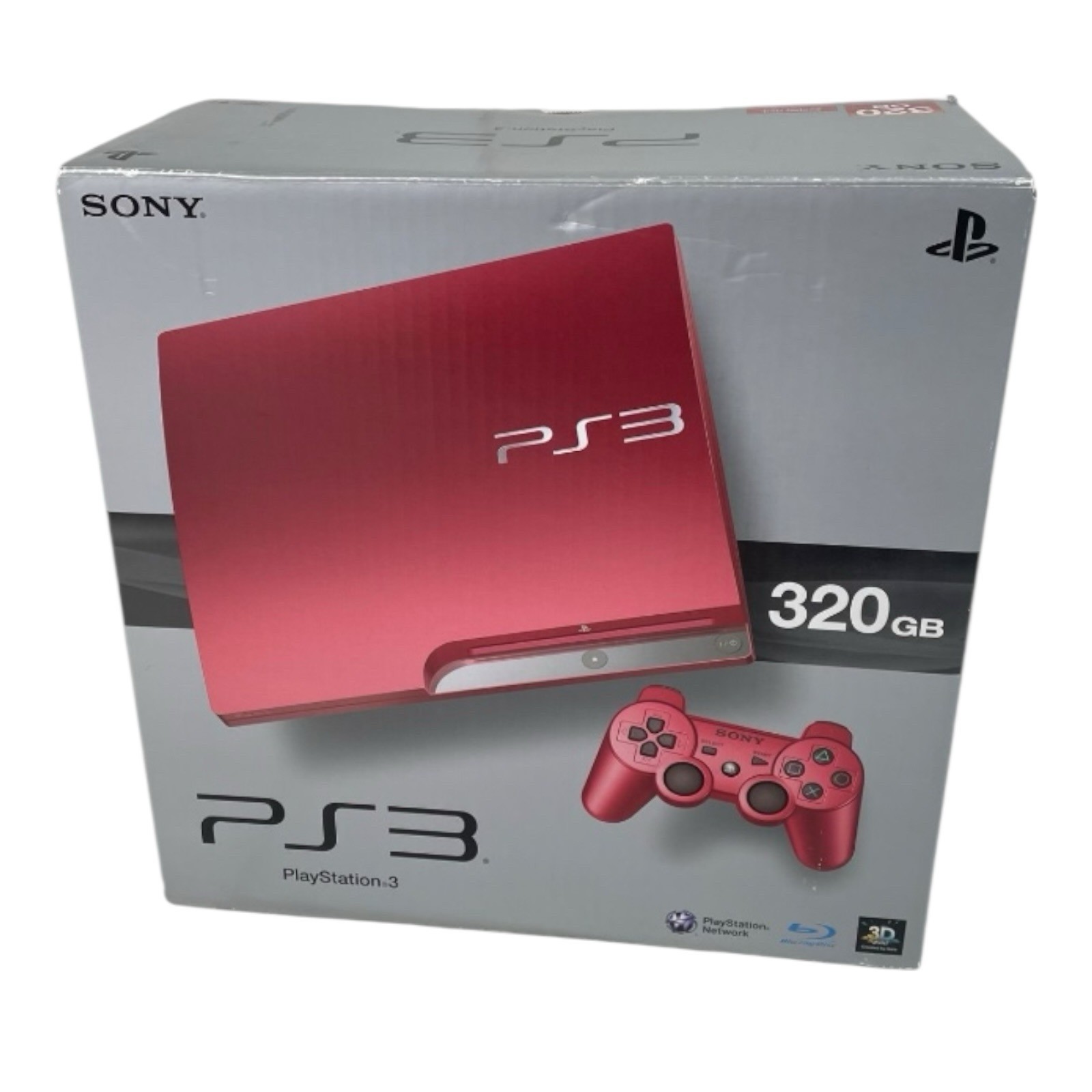 Sony PlayStation 3 Slim 320GB Scarlet Console – Red Good Condition From Japan