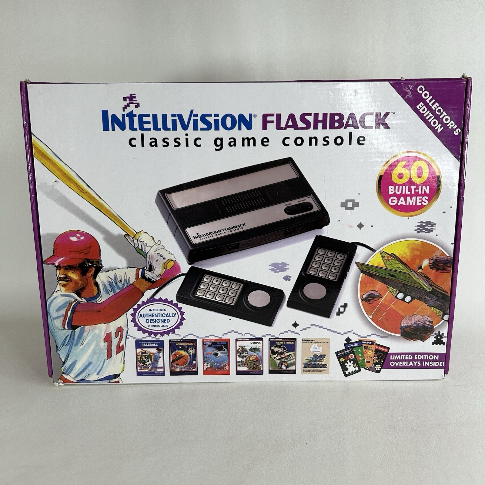 INTELLIVISION Flashback Classic Game Console W/60 Built-in Games with Box