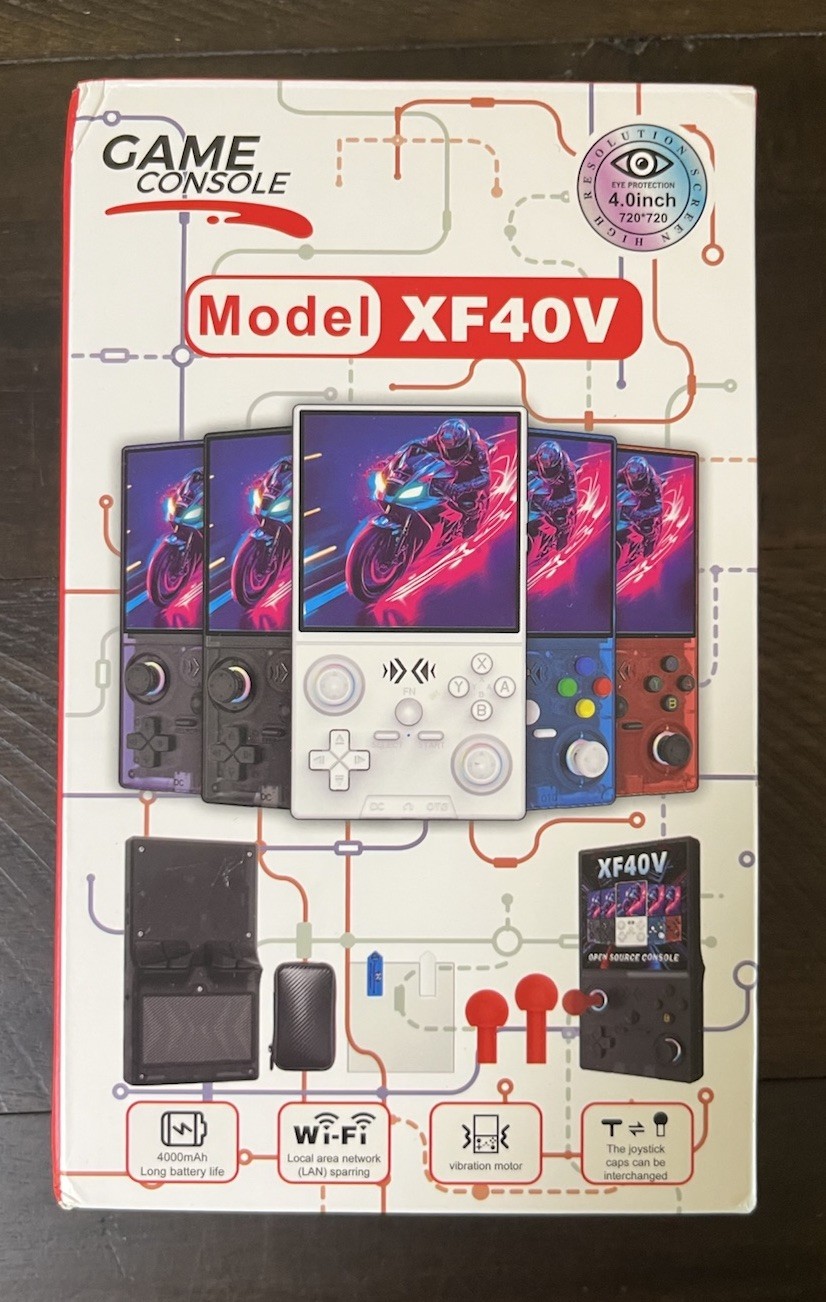 XF40F Handheld Game Console – 4.0 Inch Gaming Console 64GB