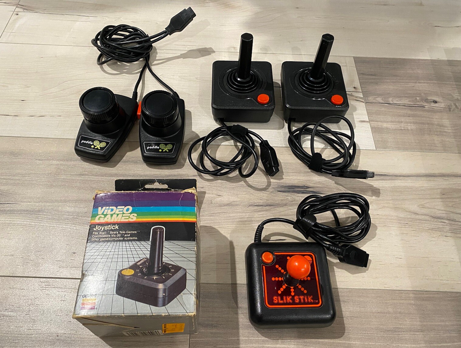 Atari 2600 Darth Vader Black Console W/ 24 Games, Controllers, Manuals & More