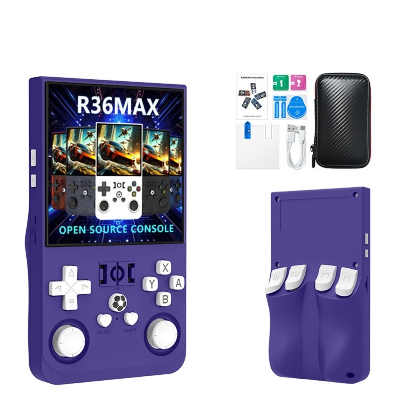 Open Source 4.0in R36Max Handheld Game Console Retro Supports Multiple Emulators