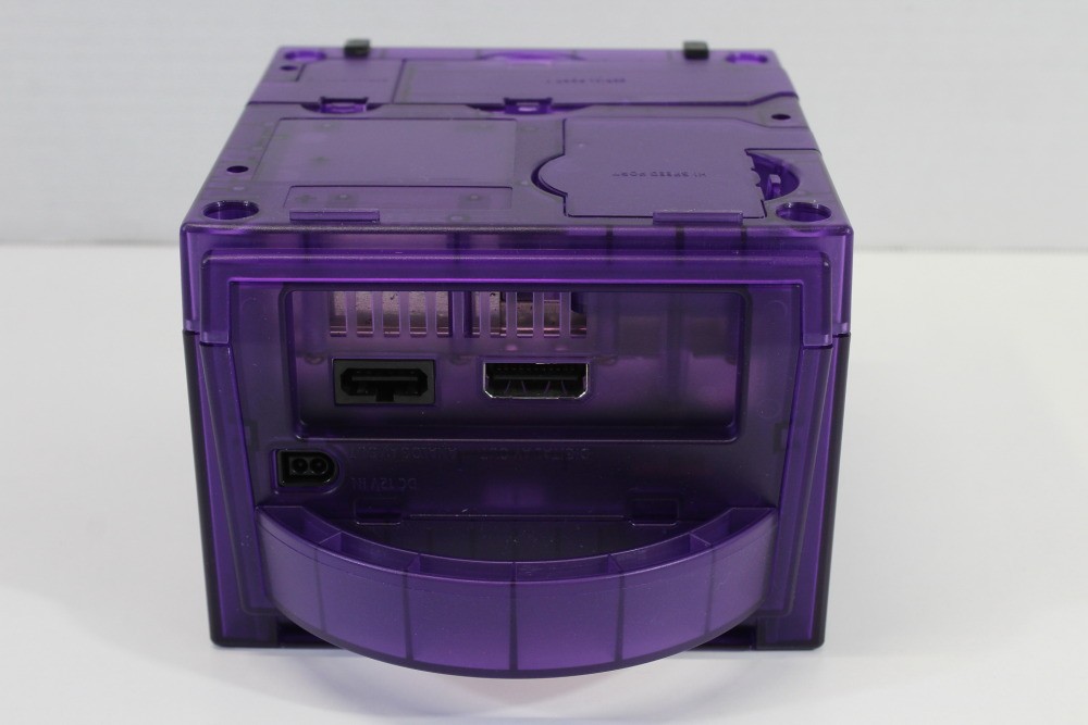 Nintendo Gamecube Console Clear Transparent Purple & AC HDMI NTSC-U/C DOL-001 GC