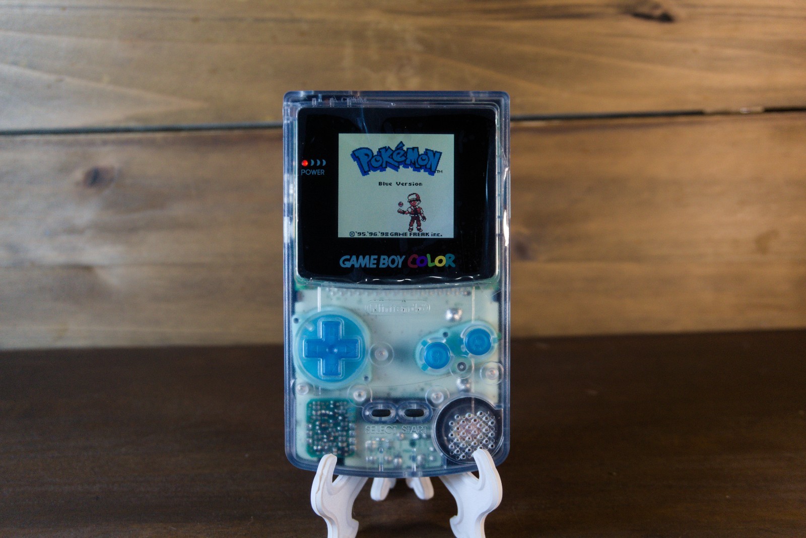 Clear and Black Nintendo Gameboy Color w/ IPS Mod Type C