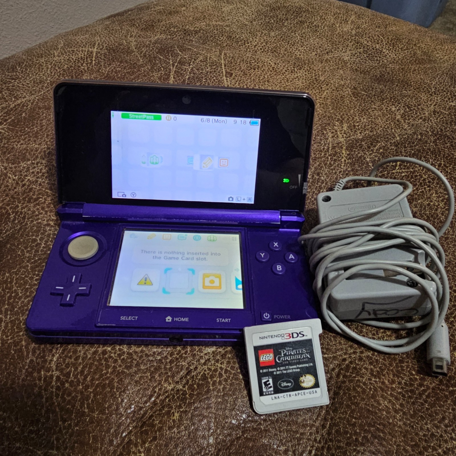 Nintendo 3DS Midnight Purple Portable Gaming Console