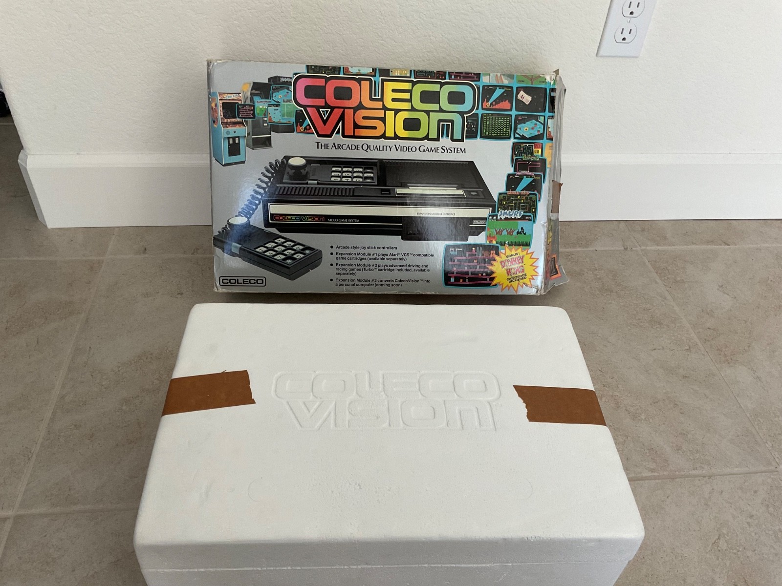 Coleco ColecoVision (Model 2400) Video Game System – Black (2400)