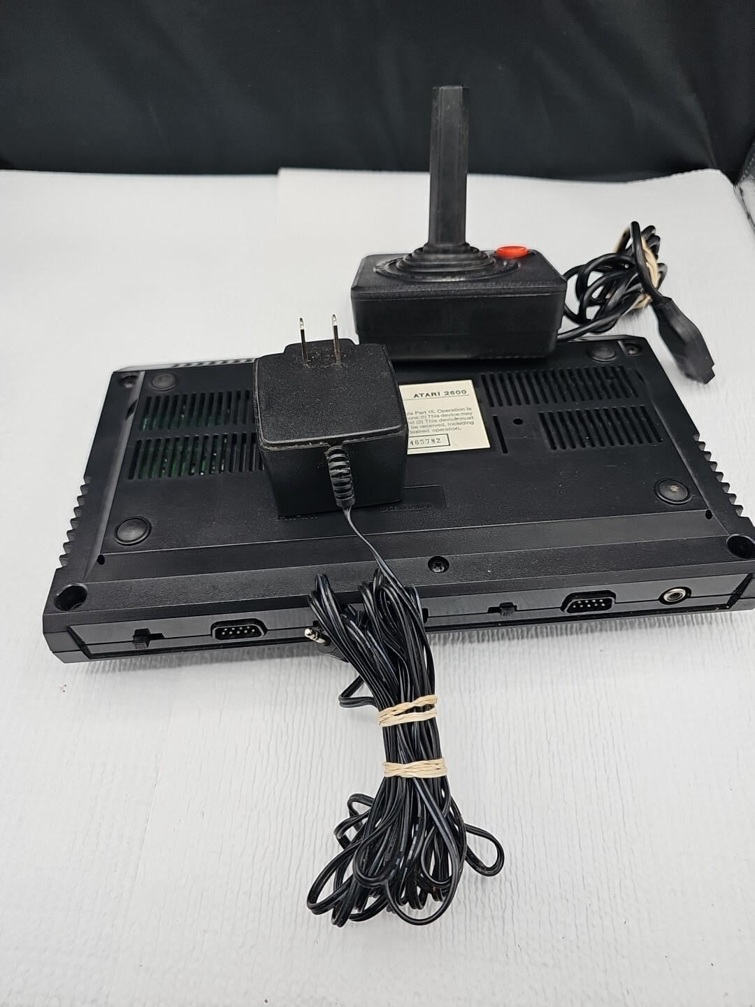 Atari 2600 Jr. Console w/ Joystick Controller & Atari AC Adapter POWERED ON ONLY