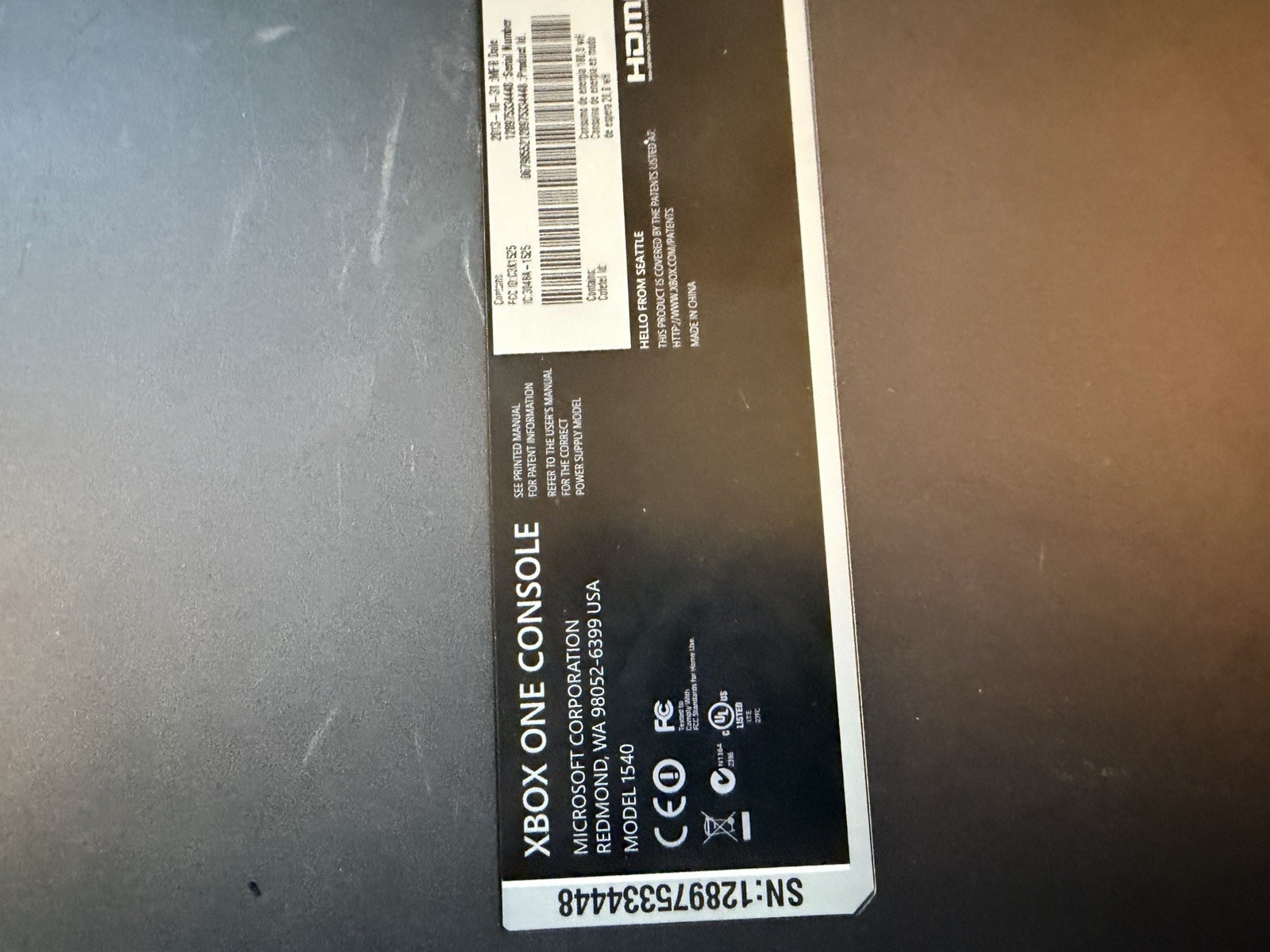 Microsoft Xbox One 500GB Black Gaming Console ONLY. Not reading discs