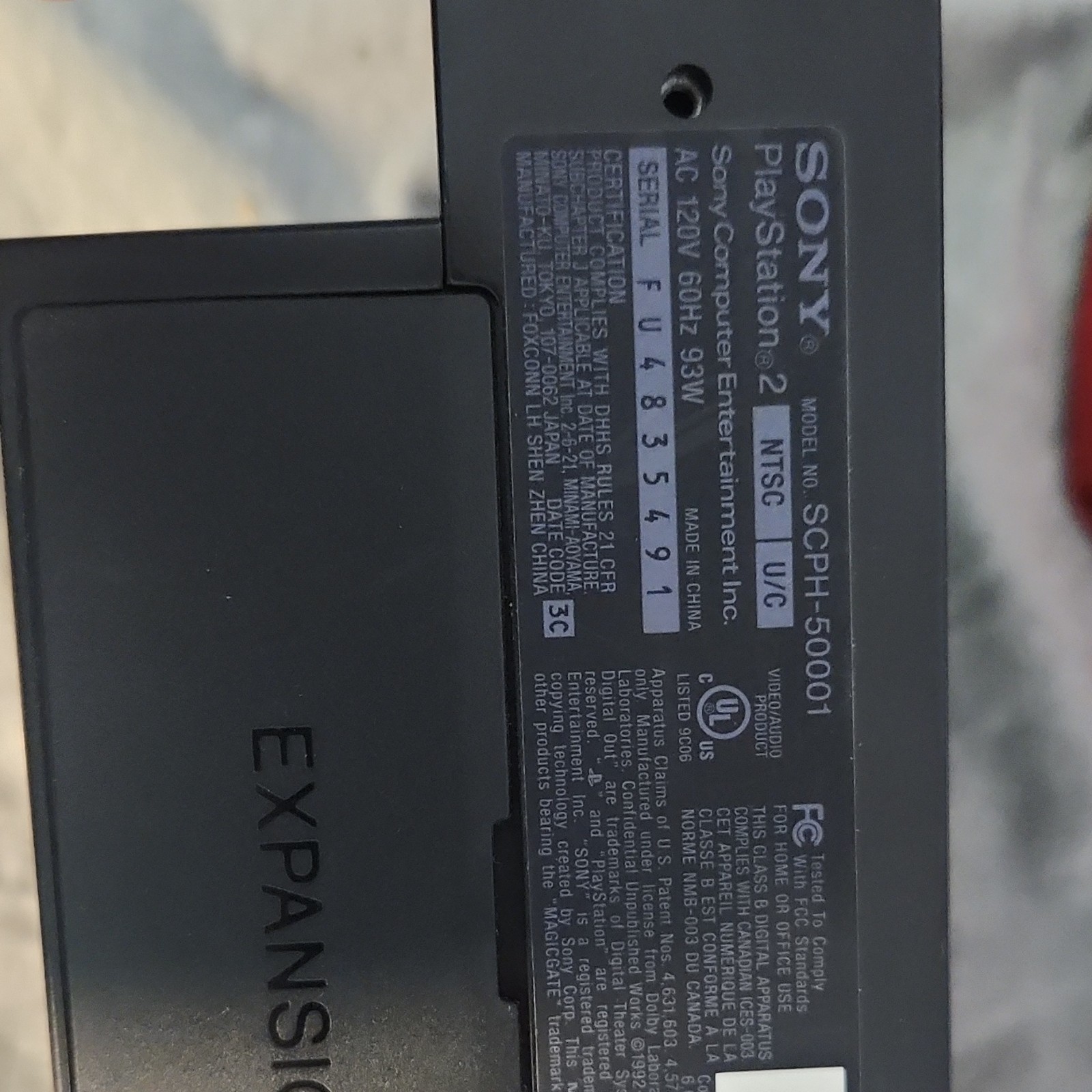 Sony PlayStation 2 SCPH-50001 Black Console NTSC w/ Controllers, 8MB Card