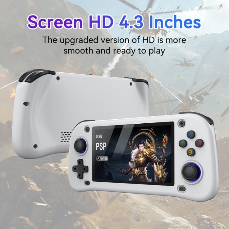 G28 Handheld Game Console 4.3″ IPS Screen ARM Quad-Core 64GB Open Source