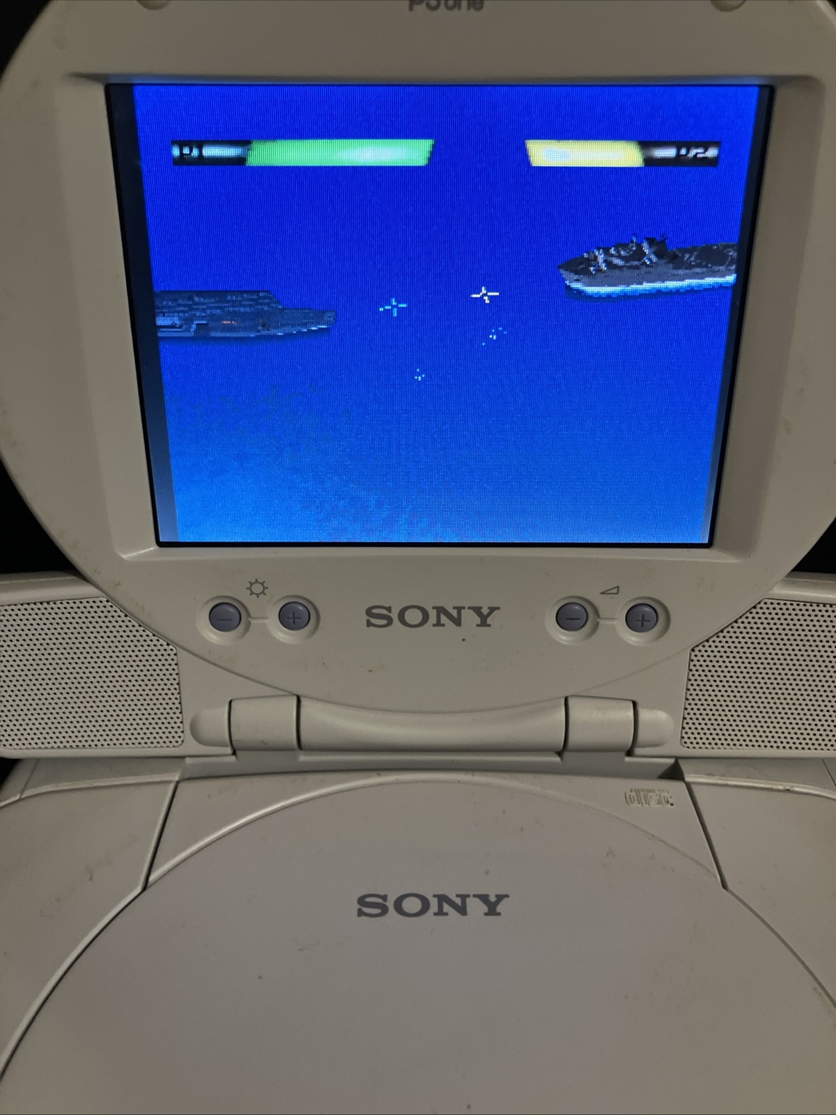 Sony PlayStation One + LCD Screen Bundle W Controller Mem Card Games Psone