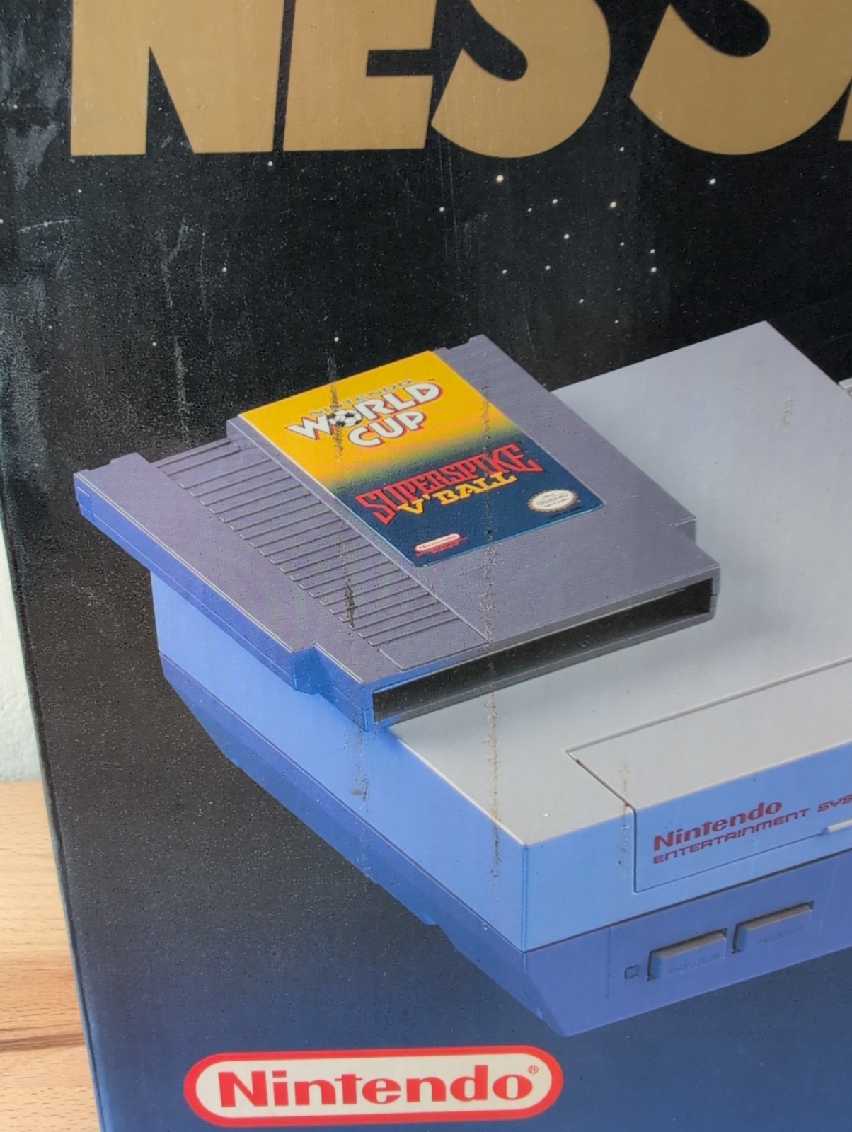 Nintendo NES SPORTS SET Console + Box, Cords, Satellite, 4x Controllers CIB