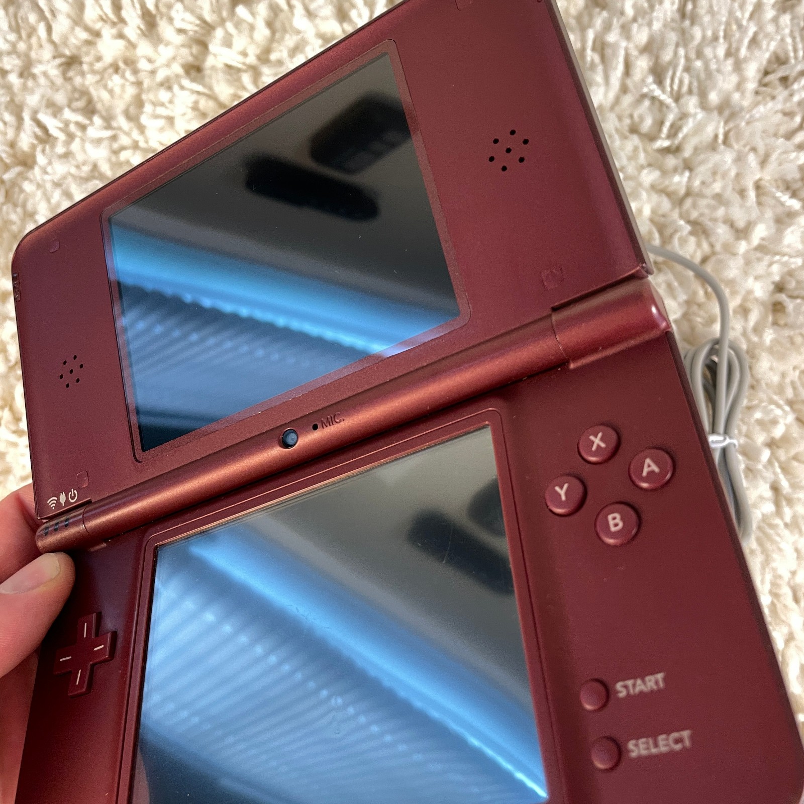 Nintendo DSi XL Red Burgundy Handheld Console System UTL-001 Tested