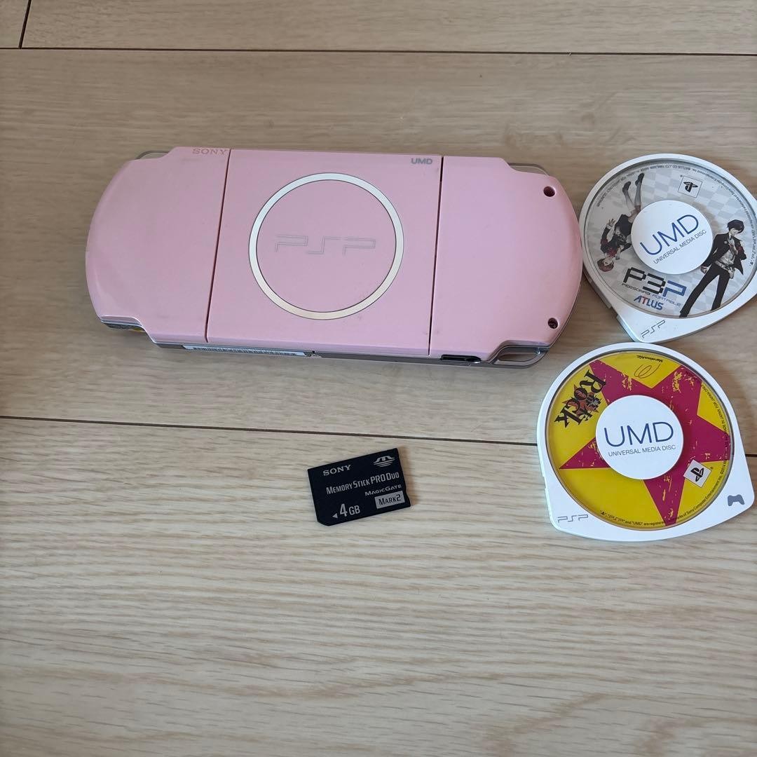 PSP Sony Psp Body Pink With 4Gb Memory Stick Japan