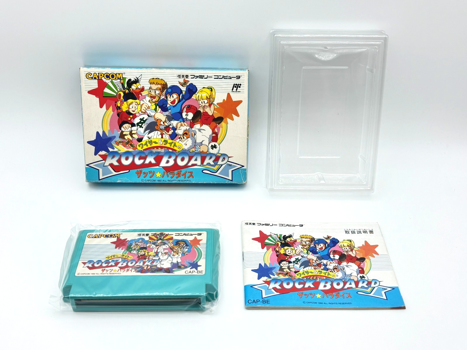 Wily & Right no RockBoard That’s Paradise Famicom FC Boxed CIB Tested Japan Auth