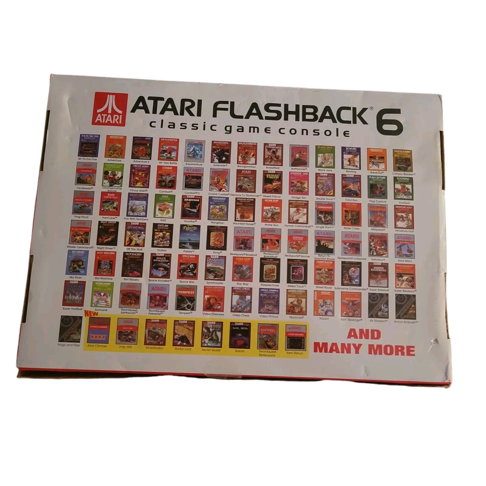 Atari Flashback 6 Classic Game Console & Wireless Controller w/ Built-In Game